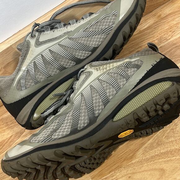 Merrell 8 Siren Edge Womens Aluminum Boulder Gray Vibram Bottoms Hiking Sneakers - Picture 5 of 15